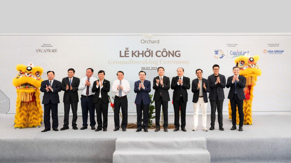 CapitaLand Development aims to grow its residential portfolio in Vietnam to 27,000 units by 2028 khoi cong the orchard - sycamore